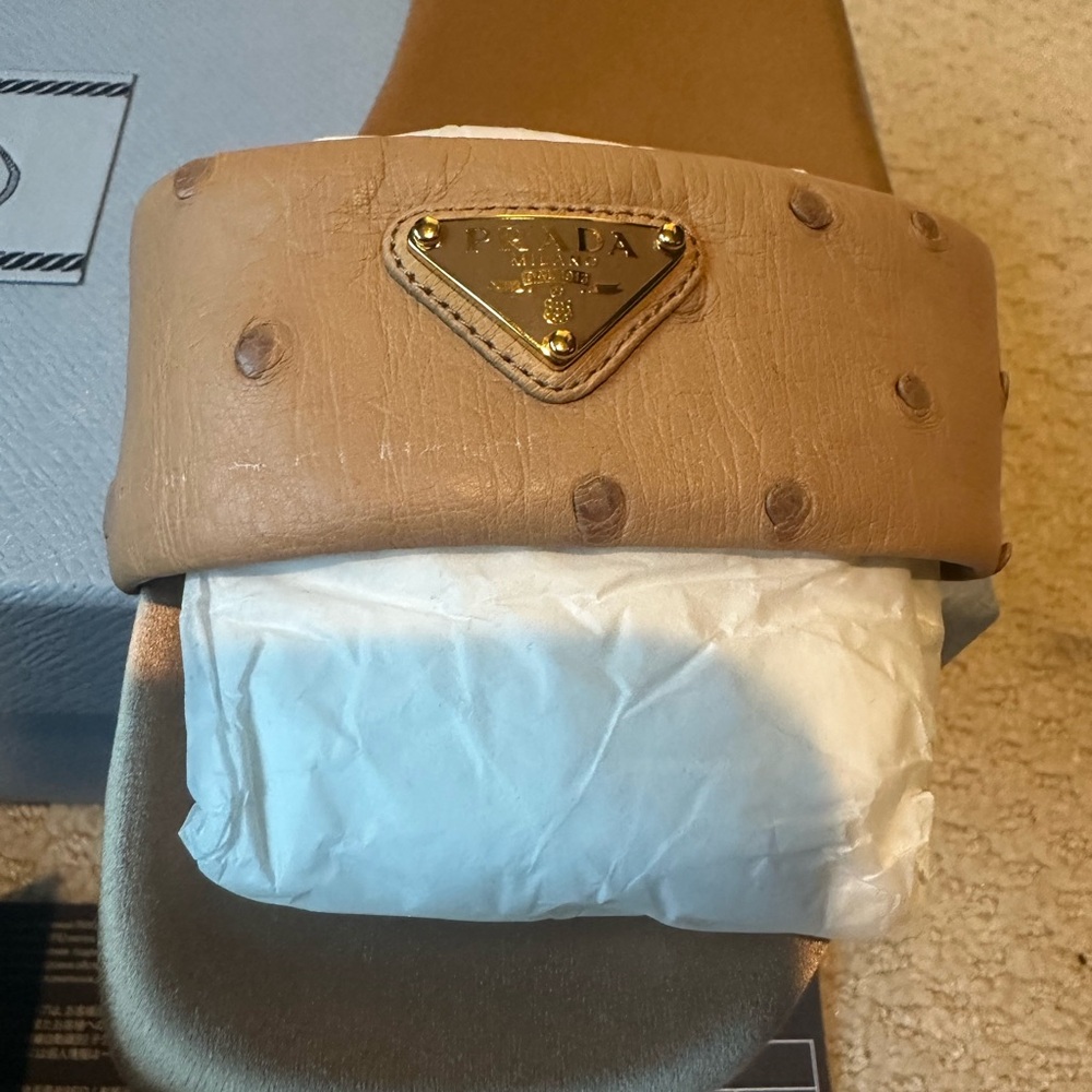 Prada Natural Leather Sandals - Picture 5 of 5